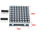 Dot Matrix 8x8 Red LED Module MAX7219